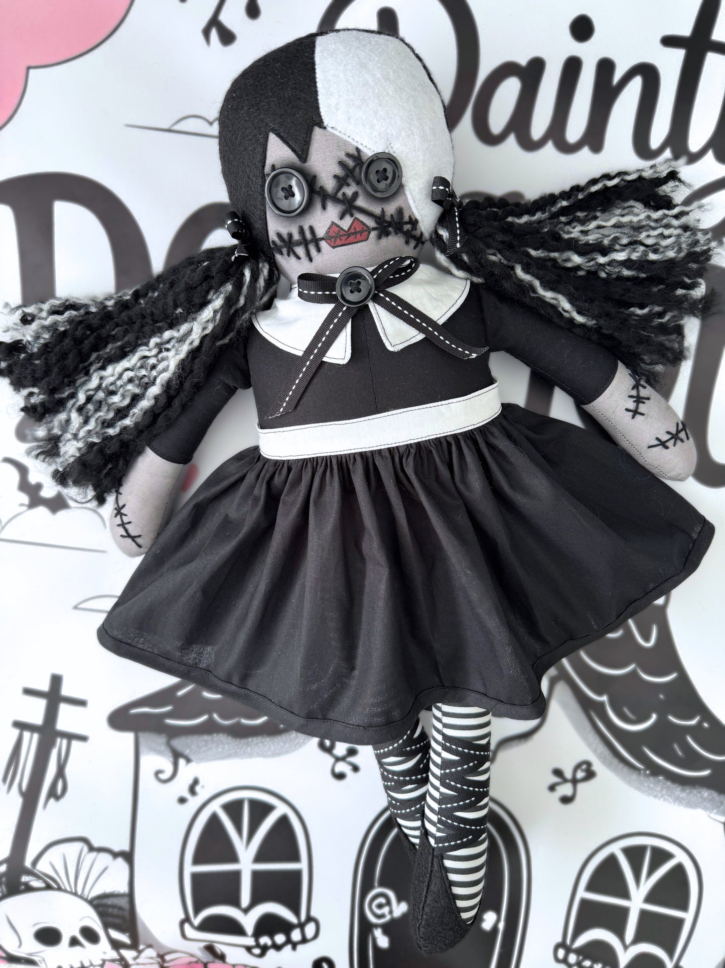 Raven Spooky Doll